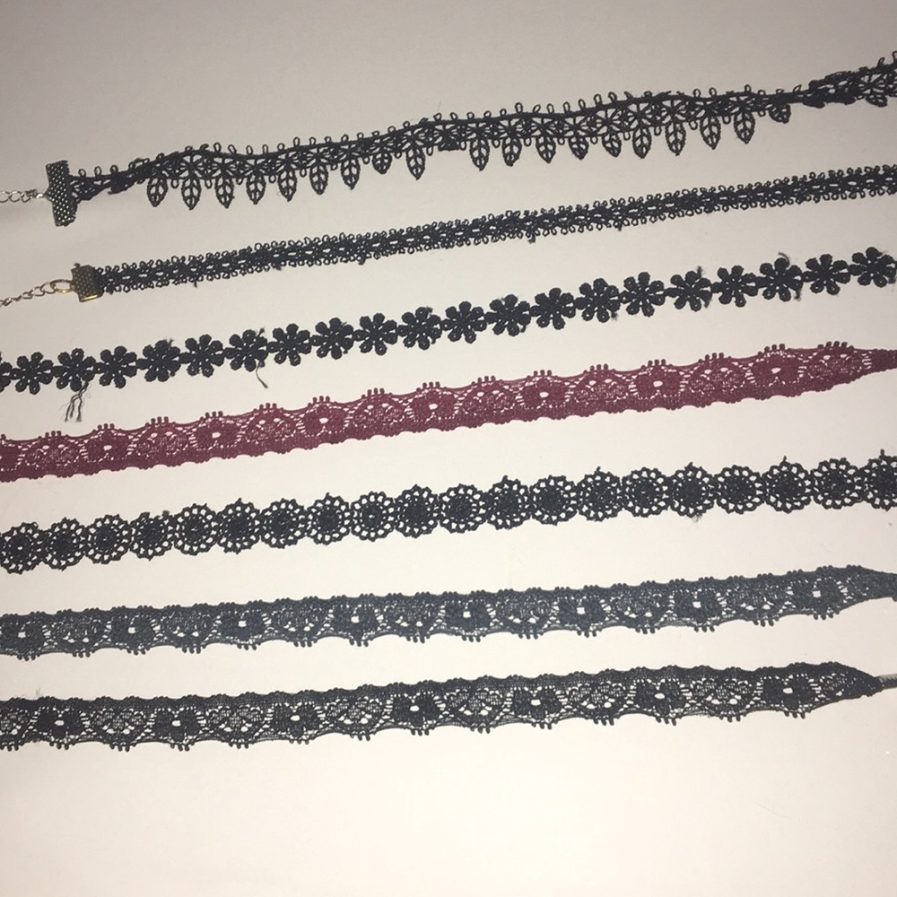 Lace chokers lot of 7